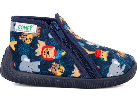 Comfy Ανατομικές Χειμερινές Παιδικές Παντόφλες Μποτάκια για Αγόρι Navy Μπλε 1711