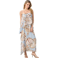 Passager Maxi Καλοκαιρινό Φόρεμα για Γάμο / Βάπτιση Γαλάζιο 71062