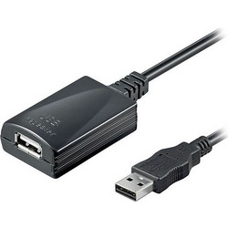 Goobay 95439 Καλώδιο USB-A Male 2.0 to USB-A Female 5m Black