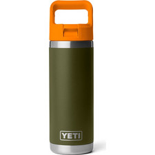 YETI Rambler Straw Bottle Olive/King Crab Orange 532ml
