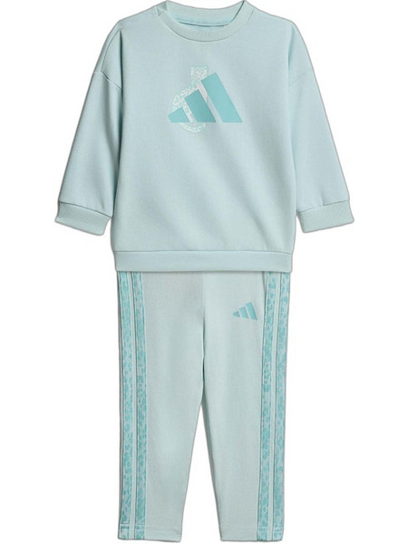 Adidas Βρεφικό Σετ για Κορίτσι Χειμωνιάτικο Πράσινο Mint Γαλάζιο 3-STRIPES
