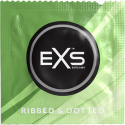 EXS Ribbed & Dotted Προφυλακτικό με Ραβδώσεις 1τμχ