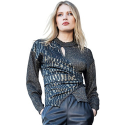AGGEL Γυναικείο Χειμερινό Crop Top Μαύρο FW51192KF