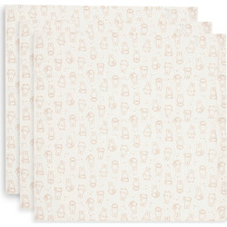 Jollein Miffy Moments Πάνες Αγκαλιάς από Μουσελίνα Μπεζ 70x70cm 3τμχ 535-851-68206