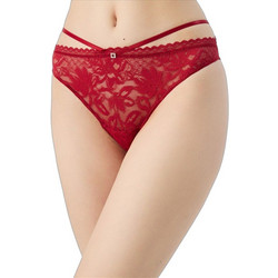 Minerva Γυναικείο String με Δαντέλα Κόκκινο 90-88761-684