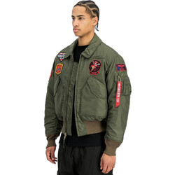 Alpha Ανδρικό Μπουφάν Χειμωνιάτικο Bomber Χακί 268135-142