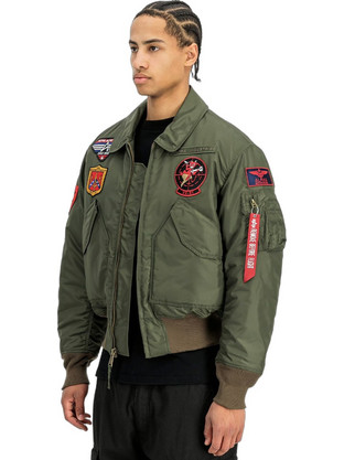 Alpha Ανδρικό Μπουφάν Χειμωνιάτικο Bomber Χακί 268135-142