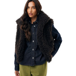 Mexx Γυναικείο Ημίπαλτο Sherpa Μαύρο MF006801763W-191314