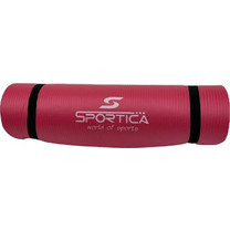 Sportica Στρώμα Γυμναστικής Yoga / Pilates Φούξια με Ιμάντα Μεταφοράς 180x60x1cm