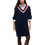 Tommy Jeans Midi Καθημερινό Μπλουζοφόρεμα Πλεκτό Navy Μπλε DW0DW23540-C1G