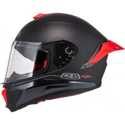 Nzi Wake Stream Booster Black Red Κράνος Μηχανής Full Face
