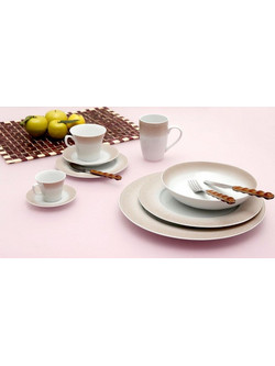 Cryspo Trio Bonito Σετ Φλιτζάνια Τσαγιού Πορσελάνης Καφέ 220ml 6τμχ 24.454.16