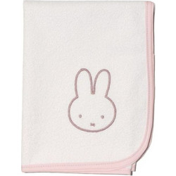 Miffy Des 67 Αδιάβροχο Σελτεδάκι Αλλαξιέρας Μωρού 100% Βαμβακερό Πετσετέ Λευκό Ροζ 50x70cm