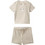 Calvin Klein Βρεφικό Σετ για Αγόρι Καλοκαιρινό Μπεζ LVCKSJI09B-PDV
