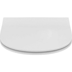 Ideal Standard Καπάκι Λεκάνης Οβάλ Πλαστικό Slim Soft Close Λευκό 43.5x35cm T572401
