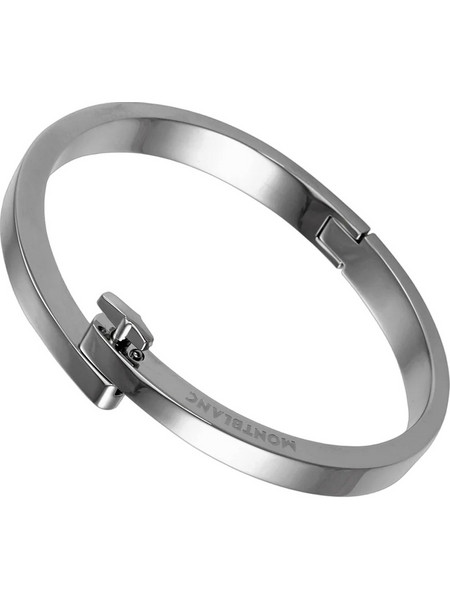 Montblanc Ανδρικό Βραχιόλι Βέργα από Ατσάλι Ασημί MB118552