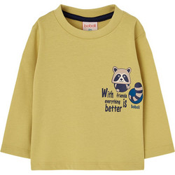 Boboli Παιδικό T-Shirt Μακρυμάνικο Κίτρινο 524045-4576