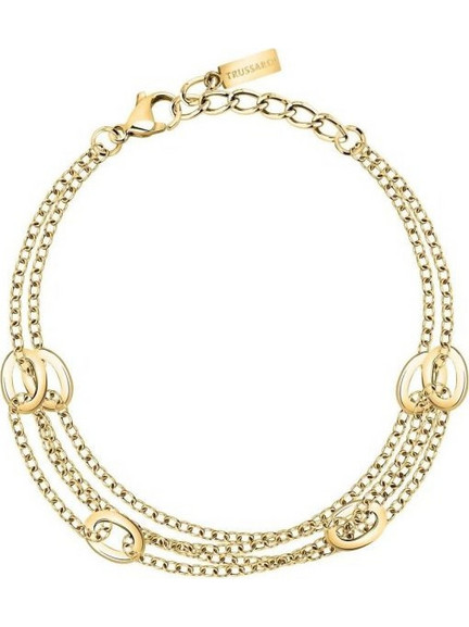 Trussardi T-Design Γυναικείο Βραχιόλι από Ατσάλι Xρυσό TJAXA36