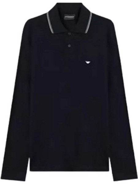 Emporio Armani Ανδρική Μπλούζα Polo Μακρυμάνικη Navy Μπλε EM004608AF23090UB118