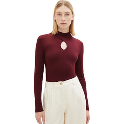 Tom Tailor Γυναικείο Χειμερινό Top Μπορντό 1037980-10308