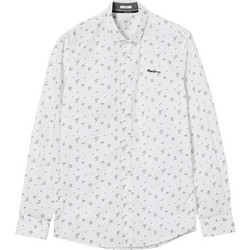 Pepe Jeans Ανδρικό Πουκάμισο Βαμβακερό Μακρυμάνικο Κανονική Γραμμή Λευκό PM307521-0AA