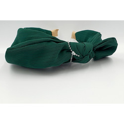 RO Accessories Στέκα Μαλλιών Υφασμάτινη Φιόγκος Κυπαρισσί 14-0131