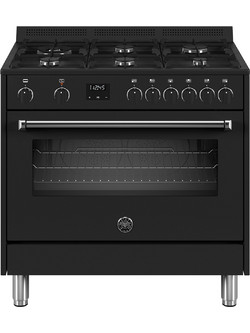 Bertazzoni MPL96L1ENNC Κουζίνα Ηλεκτρική 117lt με Εστίες Αερίου 89.7cm