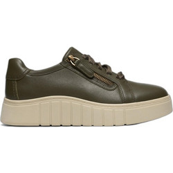 Clarks Γυναικεία Sneakers Flatforms Χακί 26334044