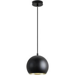 Schuller Κρεμαστό Φωτιστικό Οροφής Μονόφωτο Black/Gold E27