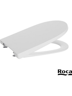 Roca Καπάκι Λεκάνης D-Shape Πλαστικό Soft Close Λευκό 36.3x43cm A801E12621