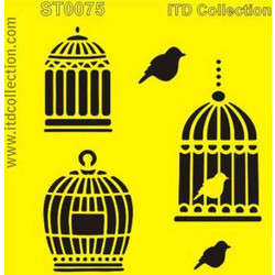 Στένσιλ Σχέδια ITD 16x16cm ST0075A