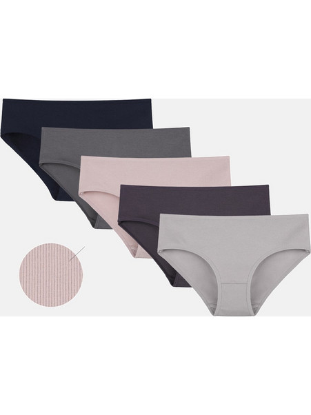 Donella Βαμβακερά Γυναικεία Slip Πολύχρωμα 5Pack 3132PD2