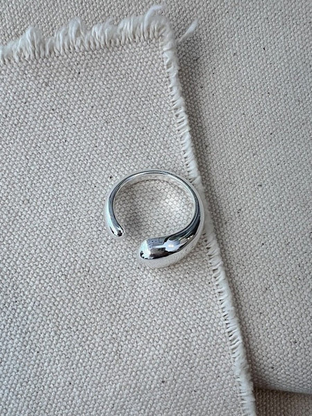 Blingbox The Joint Δαχτυλίδι από Ατσάλι 14K Ασημί
