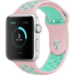 Tech-Protect QuickFit Λουράκι Σιλικόνης Pink / Mint (Apple Watch 38 / 40 / 41mm)