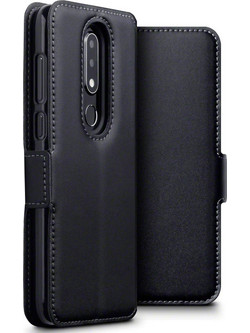 Terrapin Low Profile Wallet Leather Case Black (Nokia 6.1 Plus)