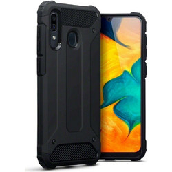 Terrapin Double Layer Impact Back Cover Black (Galaxy A30)