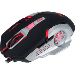 Xtrike-Me GM-210 Ενσύρματο Gaming Ποντίκι RGB 2400 DPI Black Silver