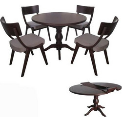 79234 ΣΕΤ ΤΡΑΠΕΖΑΡΙΑ ASHLEY 1035 IN + NATALIE 1027 IN WALNUT