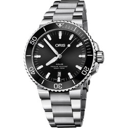 Oris Aquis Ανδρικό Ρολόι Αυτόματο με Ασημί Μεταλλικό Μπρασελέ 0173377304134-0782405PEB