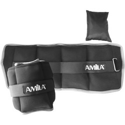 Amila Βάρη 'Κρων Wrist Ankle Weights Neoprene 2X5,0 Kg - Μαύρο (44106) Μαύρο