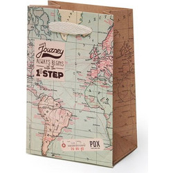 ΧΑΡΤΙΝΗ ΤΣΑΝΤΑ ΔΩΡΟΥ SMALL GIFT BAG LEGAMI ΧΑΡΤΗΣ MAP GB0352
