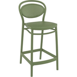 Marcel 65 Σκαμπό Πολυπροπυλενίου Olive Green 44x50x96cm
