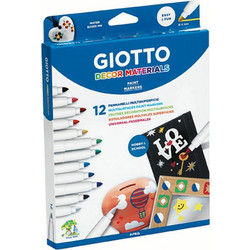 ΜΑΡΚΑΔΟΡΟΙ GIOTTO DECOR MATERIALS (12 τμχ) (453400)