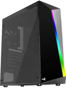 Aerocool Shard Gaming Midi Tower Κουτί Υπολογιστή RGB με Πλαϊνό Παράθυρο