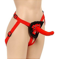 Sophia's Red Rider Strap On