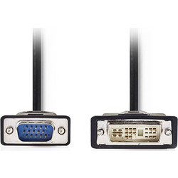 NEDIS CCGP32100BK20 Καλώδιο DVI-A 12+5p αρσ. - VGA αρσ. 2m