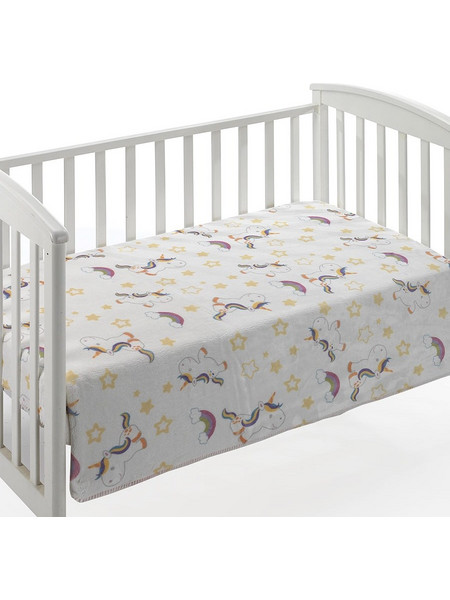 Morven Dolce F69 Κουβέρτα Κούνιας Βελουτέ 80x110 Ροζ
