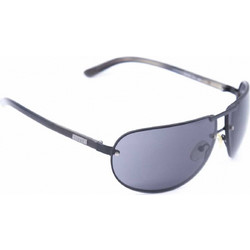 Loewe SLW178 530/75 Ανδρικά Γυαλιά Ηλίου Μάσκα Κοκάλινα Μαύρα με Μαύρο Polarized Φακό