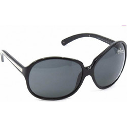 Prada SPR 21I 1AB1A1 Γυναικεία Γυαλιά Ηλίου Oversized Κοκάλινα Μαύρα με Μαύρο Polarized Φακό