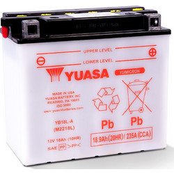 Yuasa Μπαταρία Μοτοσυκλέτας YB18L-A 235A 18Ah
